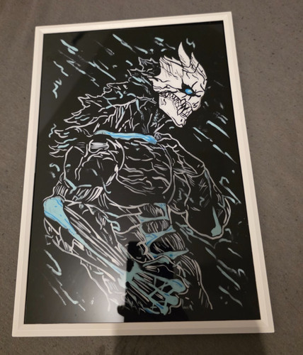 Kaiju acryl panting - kaiju,